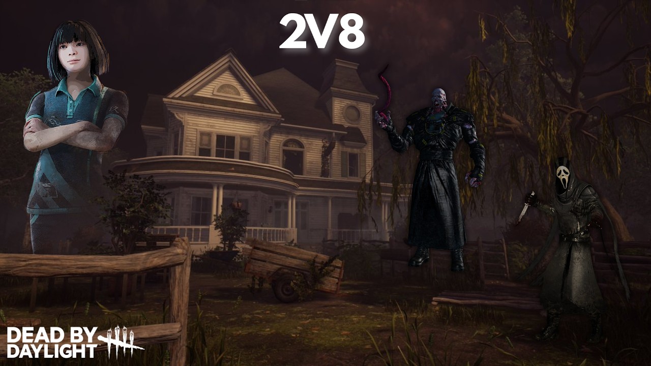 ¡GANAMOS en 2v8!  Survivor vs Ghost Face y Nemesis | Dead by Daylight Gameplay