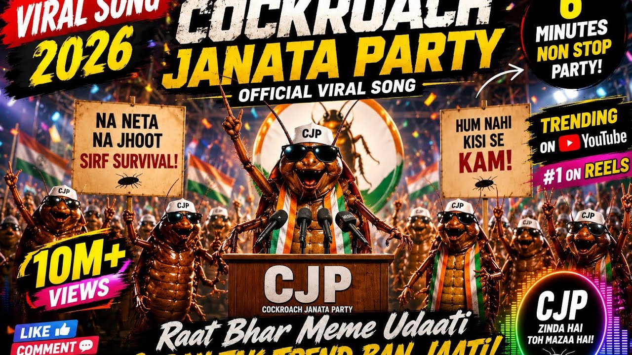 Cockroach Janata Party (Official Viral Song 2026) 🪳🔥 | Basswala Music