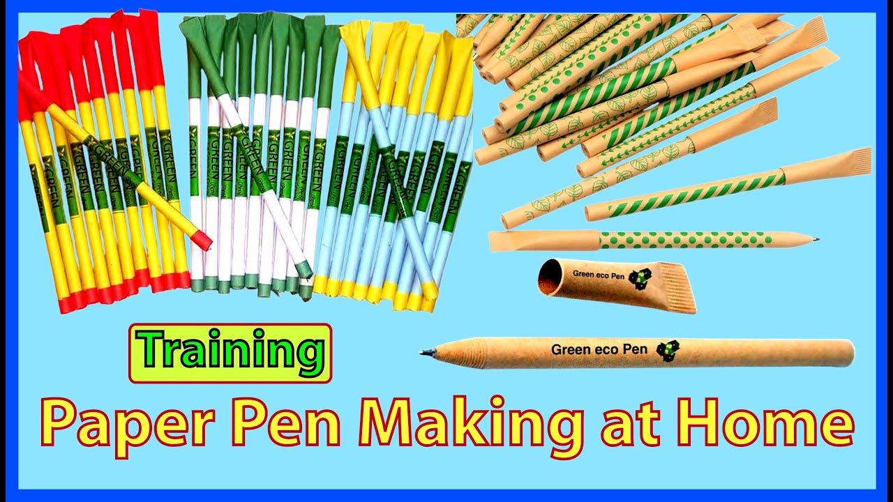 Paper Pen Making at Home -- কাগজের কলম তৈরি করার প্রশিক্ষণ
