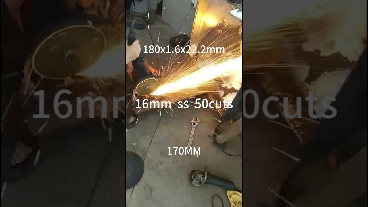 170mm 50cuts 16mm ss rod 180x1.6mm cutting disc
