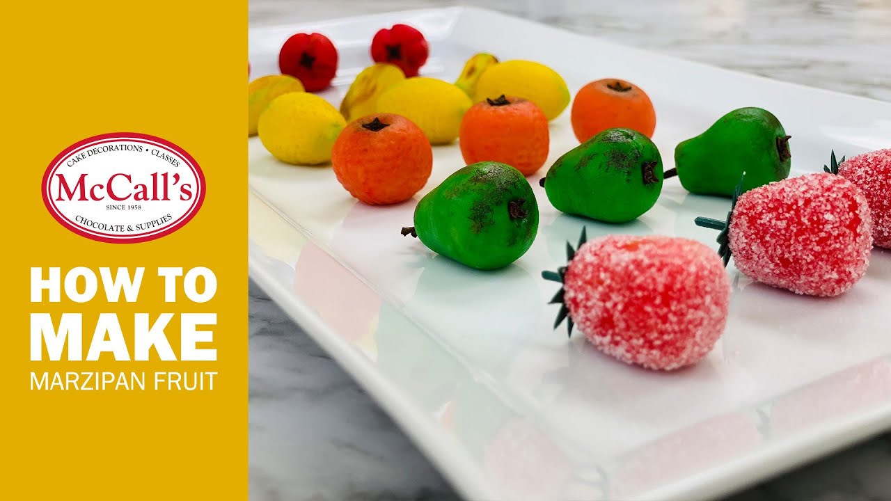 Making marzipan fruits from scratch | Easter decorations | Marzipan fruits tutorial