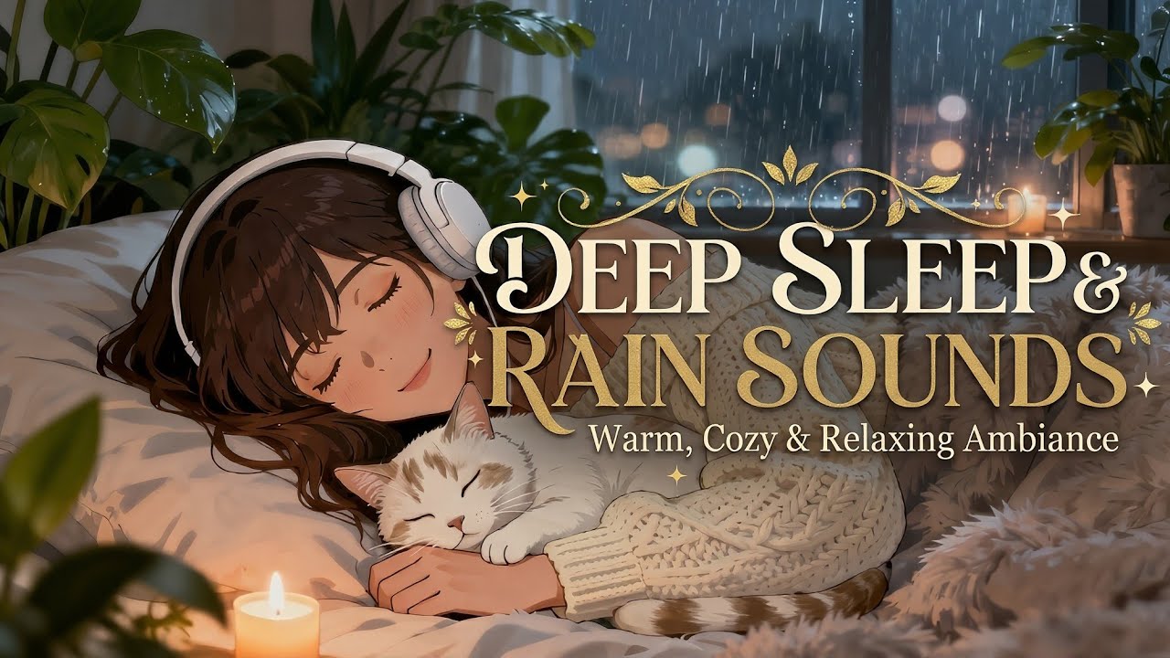 Lofi Rain Music for Sleep💤 | พักผ่อนยาวทั้งคืน คืนฝนตก🌧