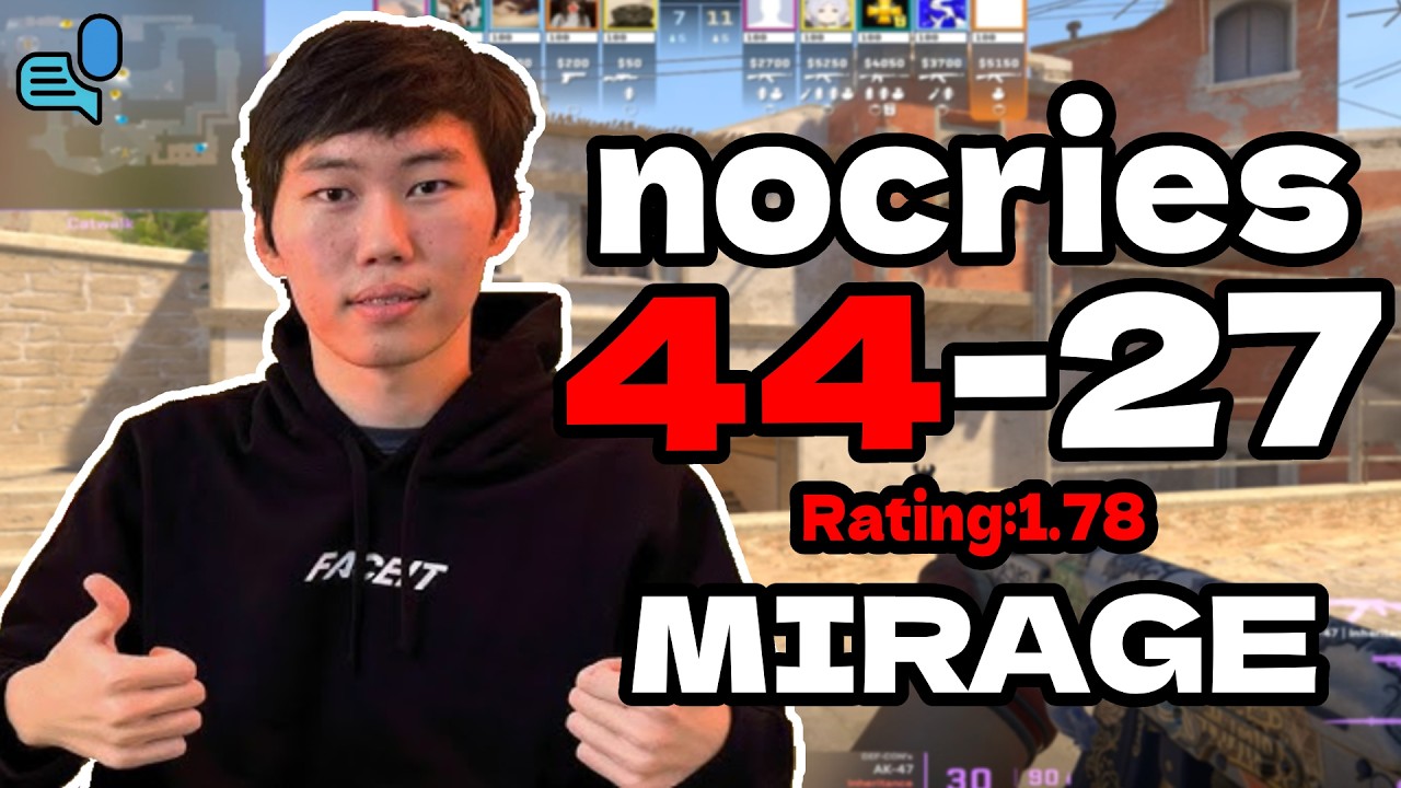 nocries 44-27 | Rating 1.78 | FACEIT NA | +VOICE | mirage | Mar 6, 2026