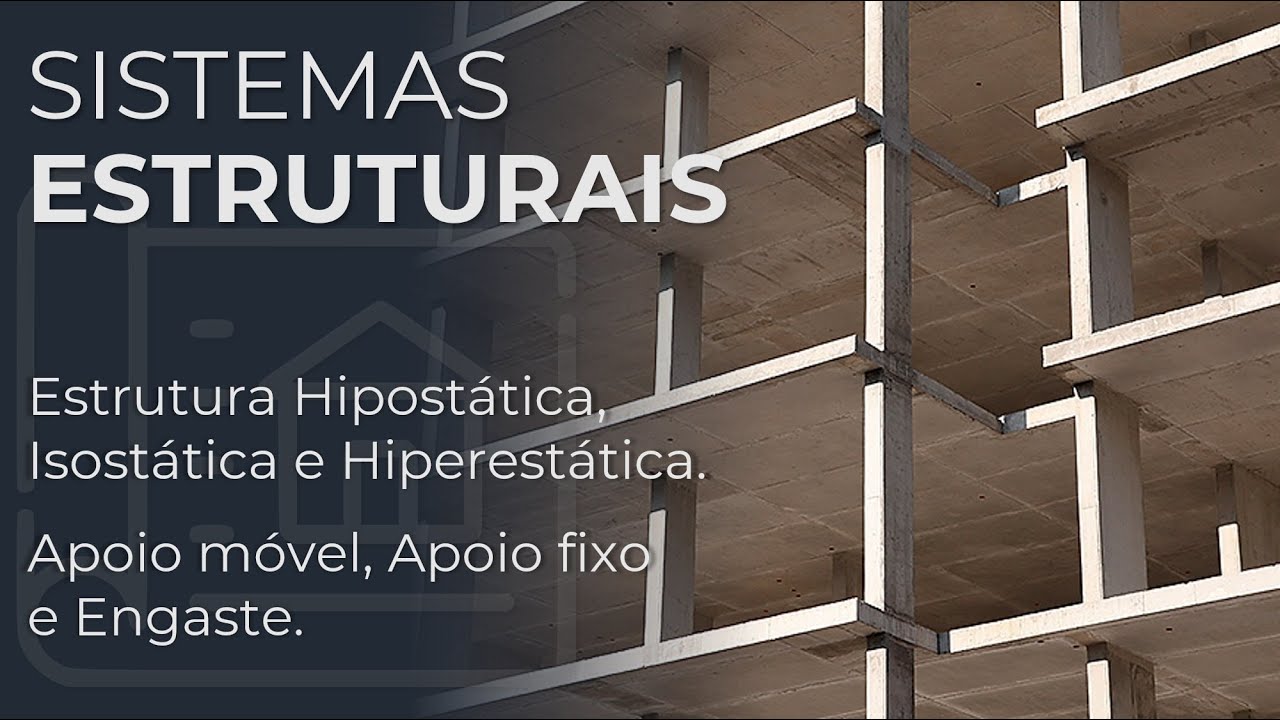 ESTRUTURAS: HIPOSTÁTICA, ISOSTÁTICA E HIPERESTÁTICA. VINCULAÇÕES: APOIO MÓVEL, APOIO FIXO E ENGASTE.