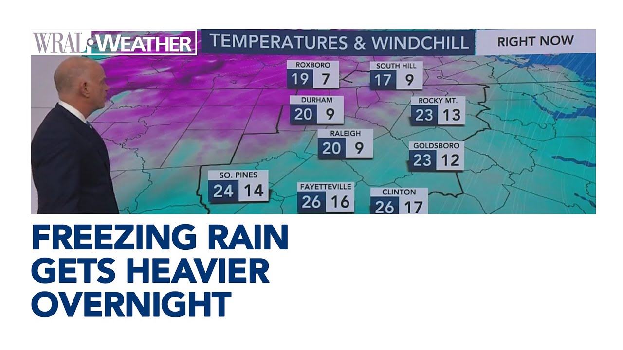 Ice storm update 11 PM: Freezing rain to form glaze on branches, roads, power lines