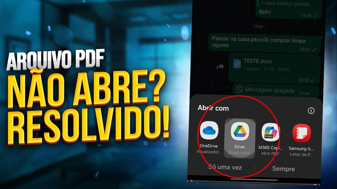 ARQUIVO PDF N&Atilde;O ABRE no CELULAR? APRENDA RESOLVER em 2025!