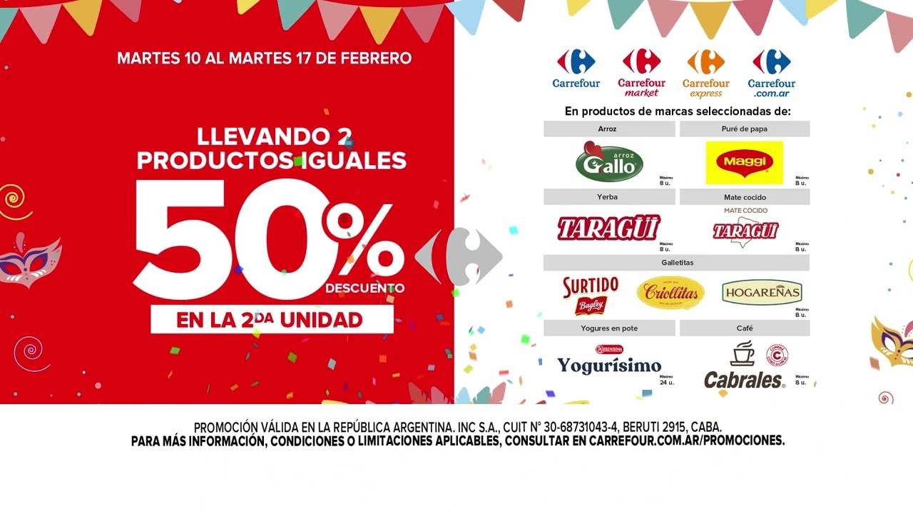 Carnaval de Ofertas en Carrefour 🎉