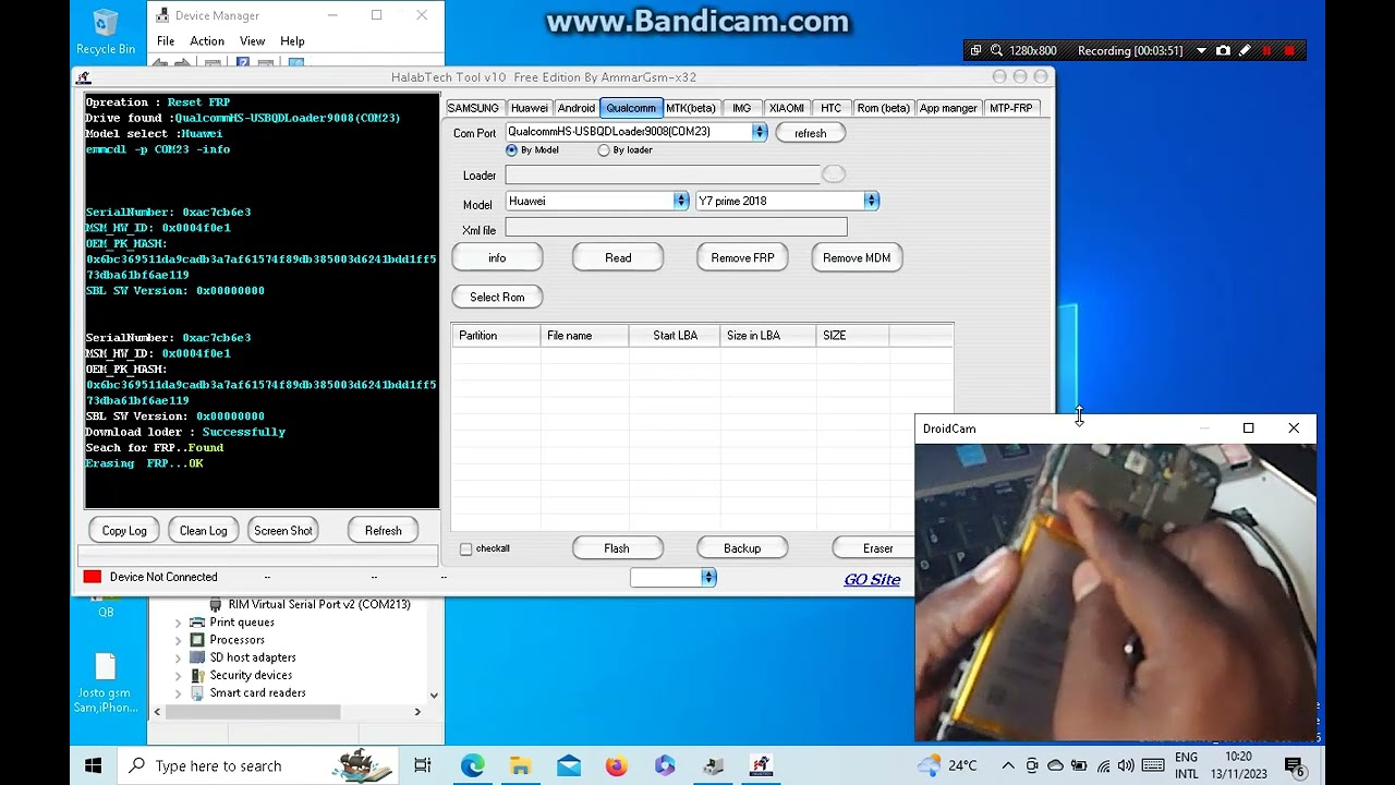 Huawei Y7 2018 LDN L21 FRP Removal with HalabTech Tool Free Edition | Step-by-Step Tutorial