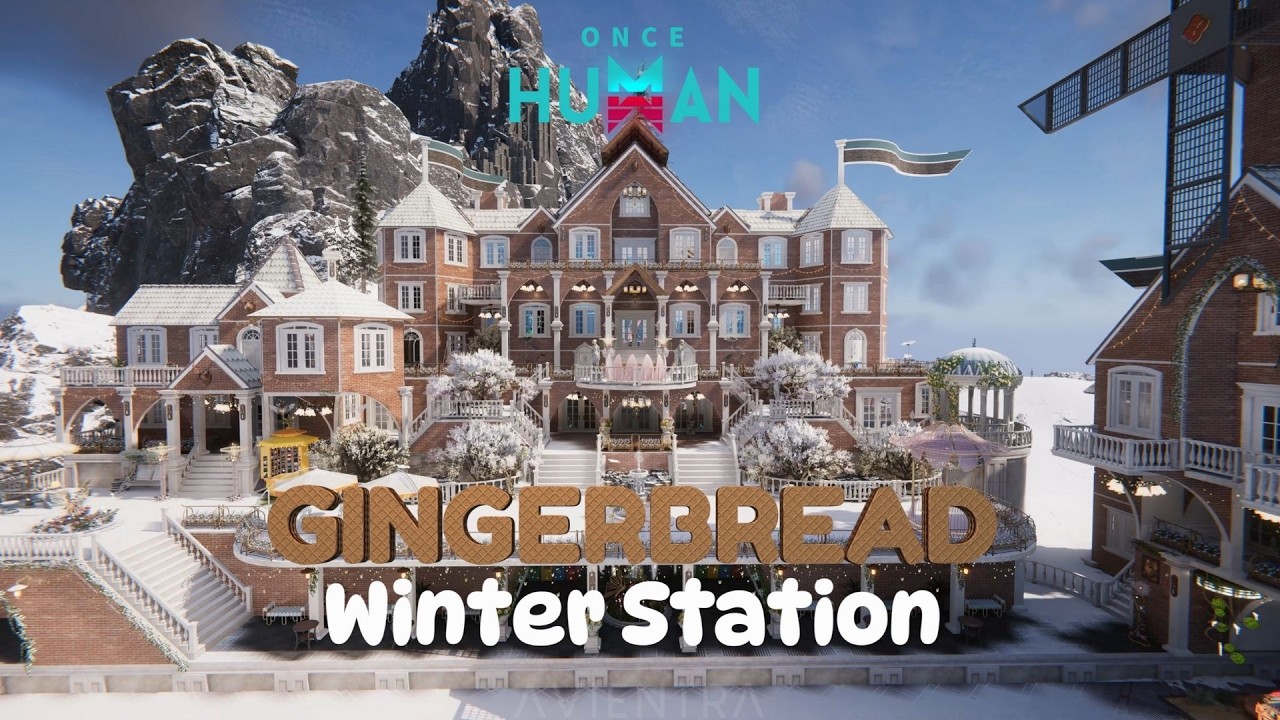 Gingerbread Winter Station 🎄❄️ | Once Human Base Showcase