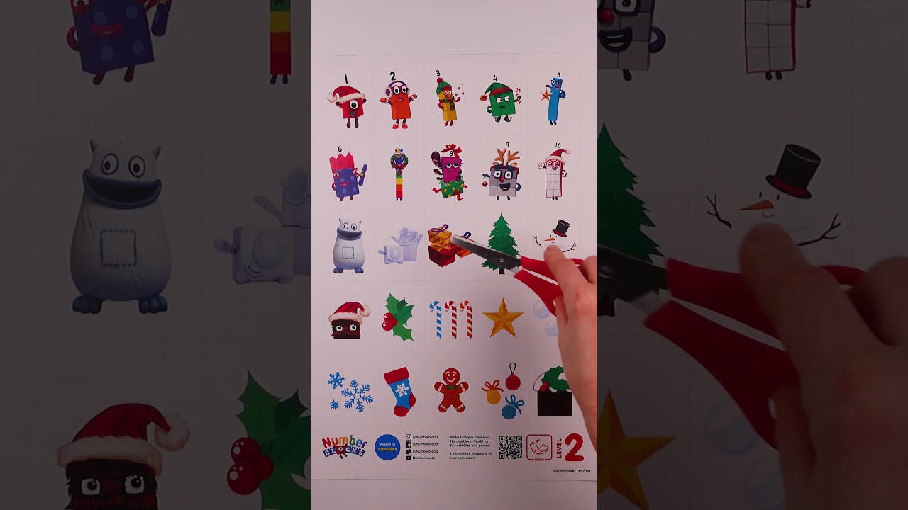 Build Numberblock Advent Calendar! 🎄 Cartoon Maths fun for Kids | Learn to Count #shorts