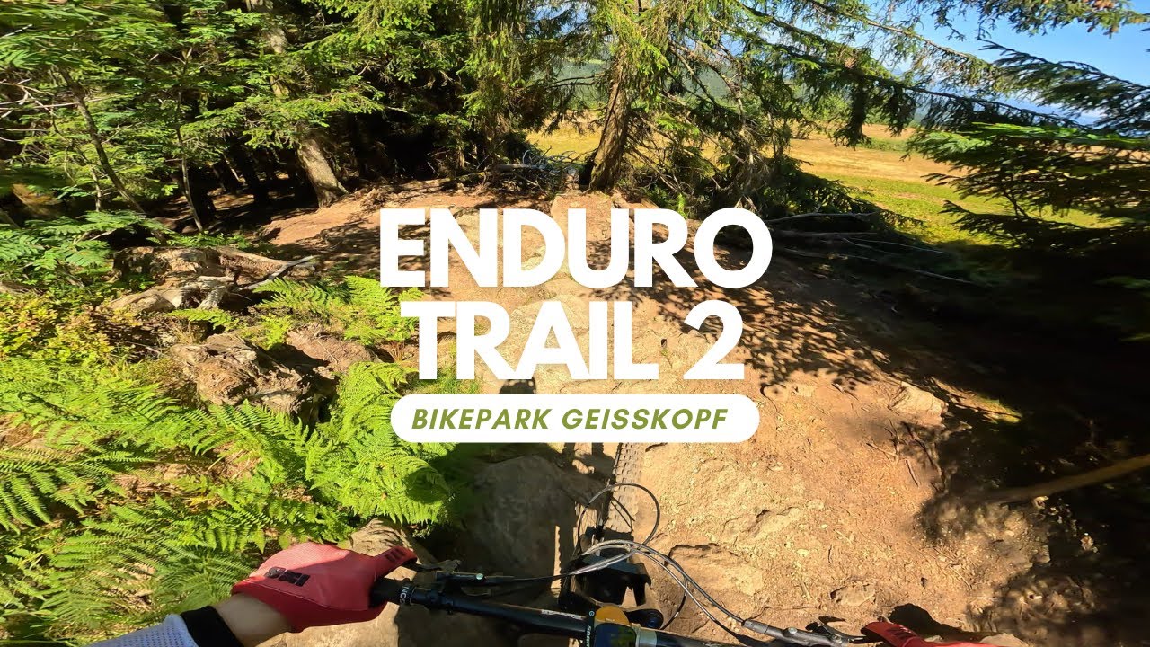 Enduro Trail 2 Rot Bikepark Geißkopf ganze Strecke POV RAW