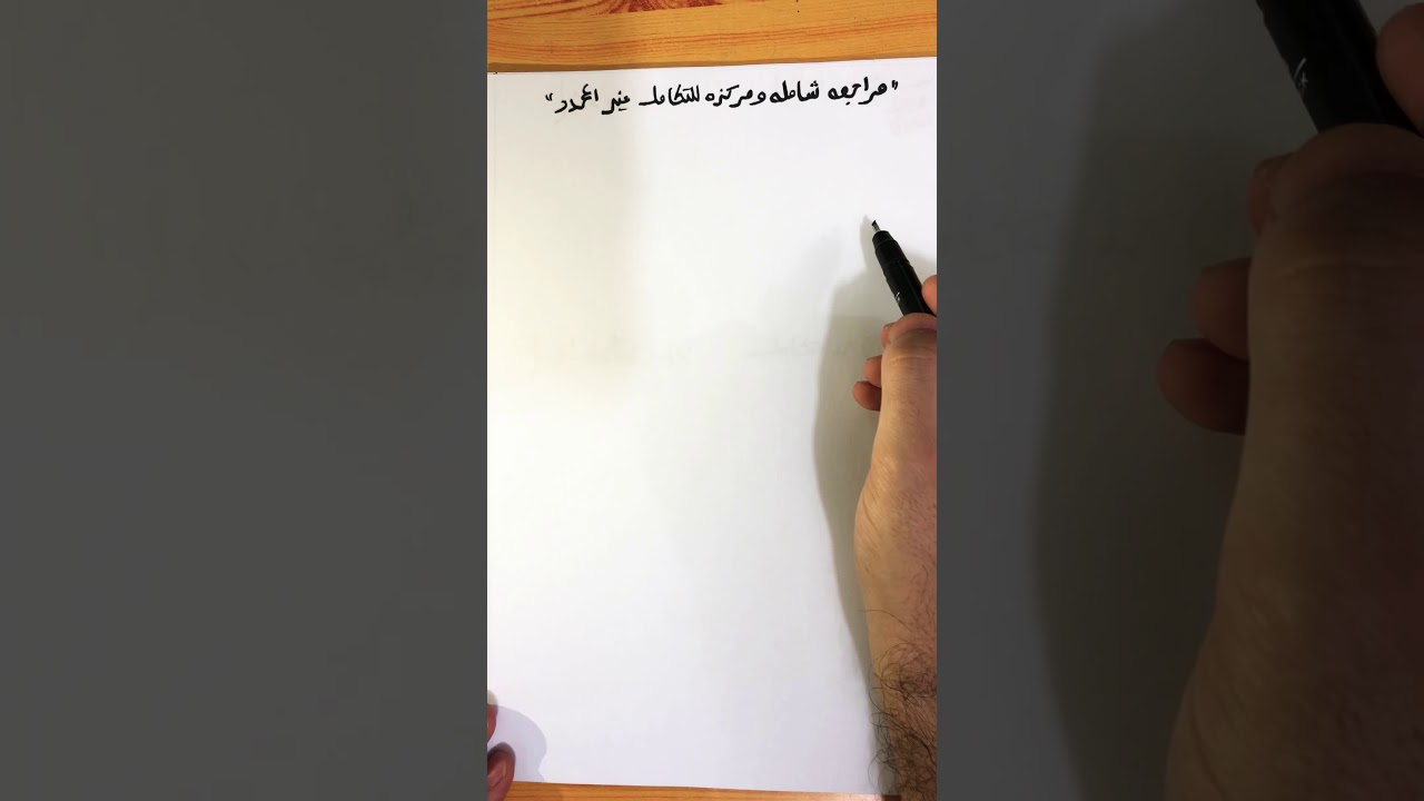 1-مراجعه شامله ومركزه لموضوع التكامل غير المحدد/الاستاذ حيدر محمد عبدالائمه