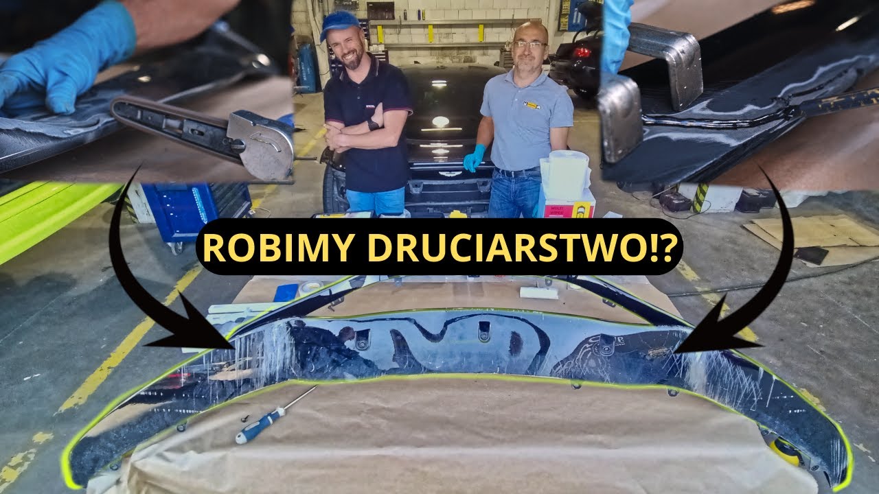 Naprawiamy KLEJEM i SIATKĄ do RYGIPSÓW Supercara! CZY SIE UDA?