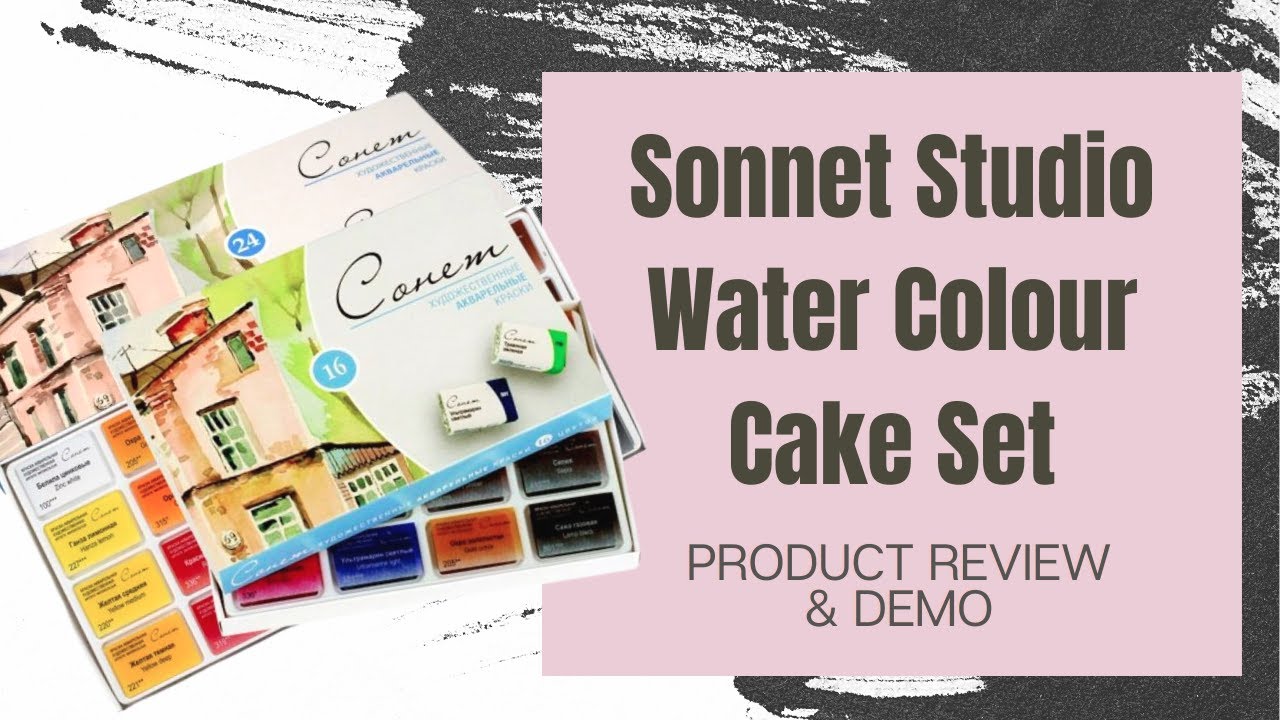 Sonnet Studio Watercolor Set of 24 Shades || Unboxing, Review and Demo