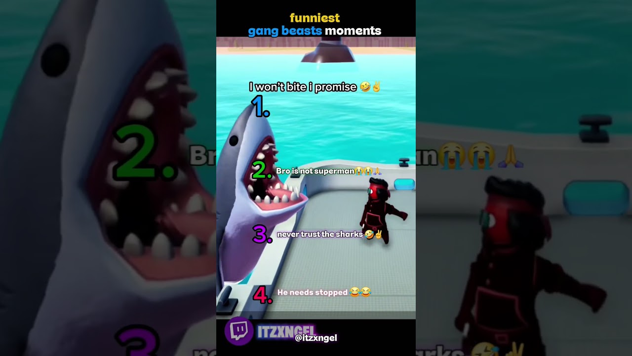 Ranking 4 of the funniest gang beasts clips