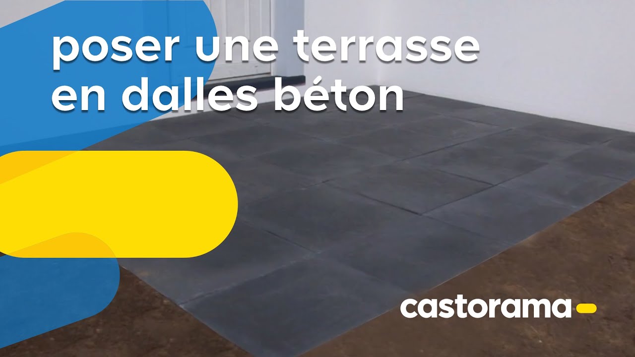 Poser une terrasse en dalles béton (Castorama)
