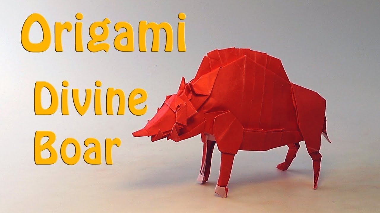 Origami Divine Boar - How to Make a Paper Boar！