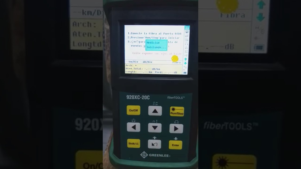 prueba otdr greenlee