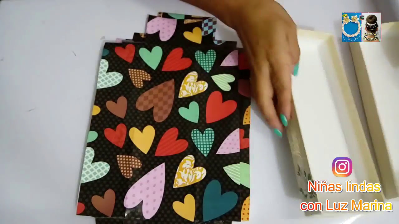 COMO FORRAR CAJAS CON PAPEL ADHESIVO / HOW TO LINE BOXES