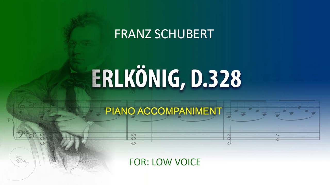 Erlkönig, D.328 / Karaoke piano / Franz Schubert / Low voice
