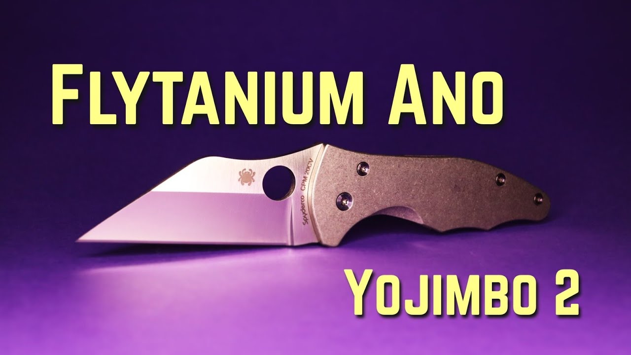 Anodizing Flytanium Scales! Spyderco Yojimbo 2 Pocket Knife! #color