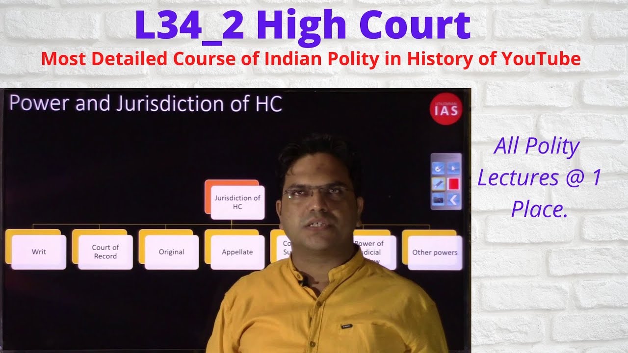 High Court | L34_2 | English | Powers of Jurisdiction of High Court | Indian Polity Series | UPSC
