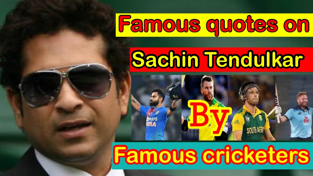20-Famous quotes on Sachin Tendulkar//by famous cricketer//Sachin praise quotes //cricket legend