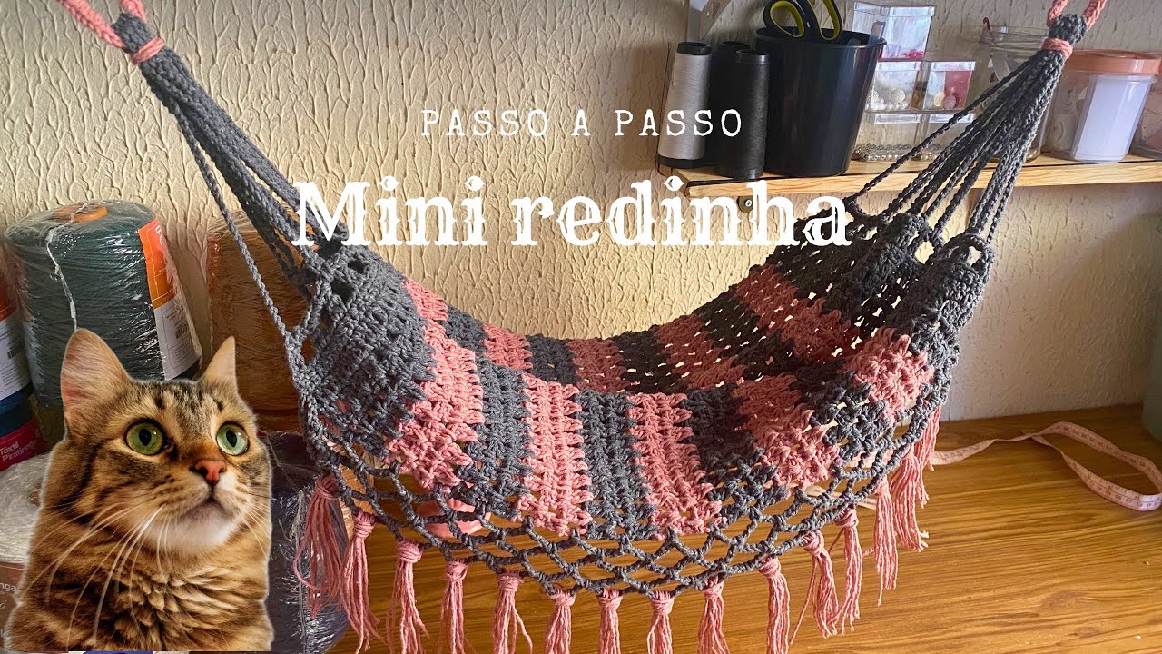 Passo a Passo Mini Redinha para Gatos em crochê fácil e rápida!- faça e venda🤑