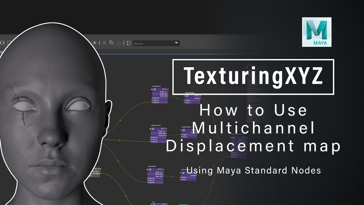 How to Use Texturing XYZ Multichannel Map in Maya - | Using Maya Standard Node | Part - 1