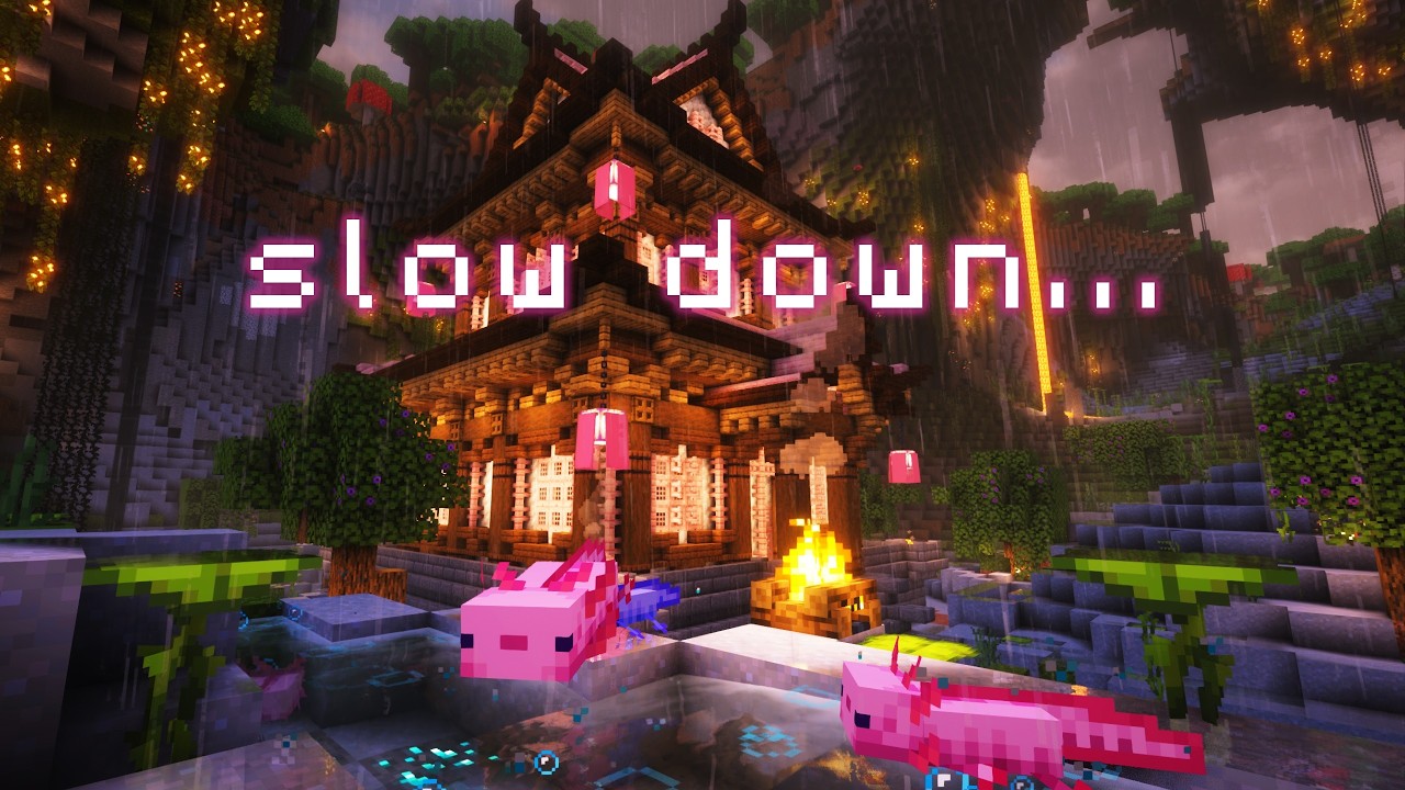 It’s time to relax... ( minecraft music box, soft rain )
