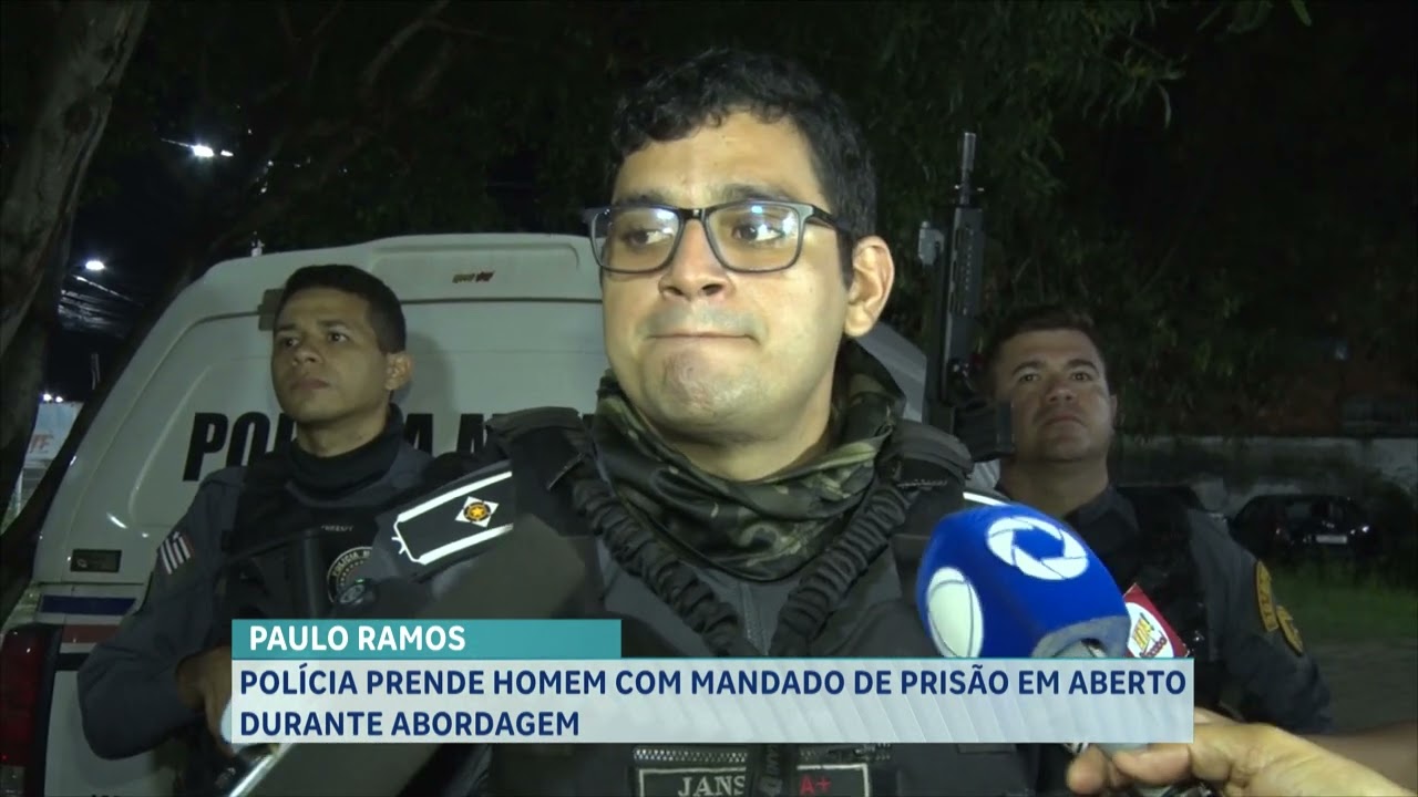 POLÍCIA PRENDE HOMEM COM MANDADO DE PRISÃO EM ABERTO DURANTE ABORDAGEM