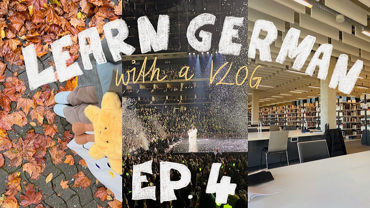 (with sub) Learn German with a VLOG! EP. 4 / Uni life, struggles, going to a concert🎶