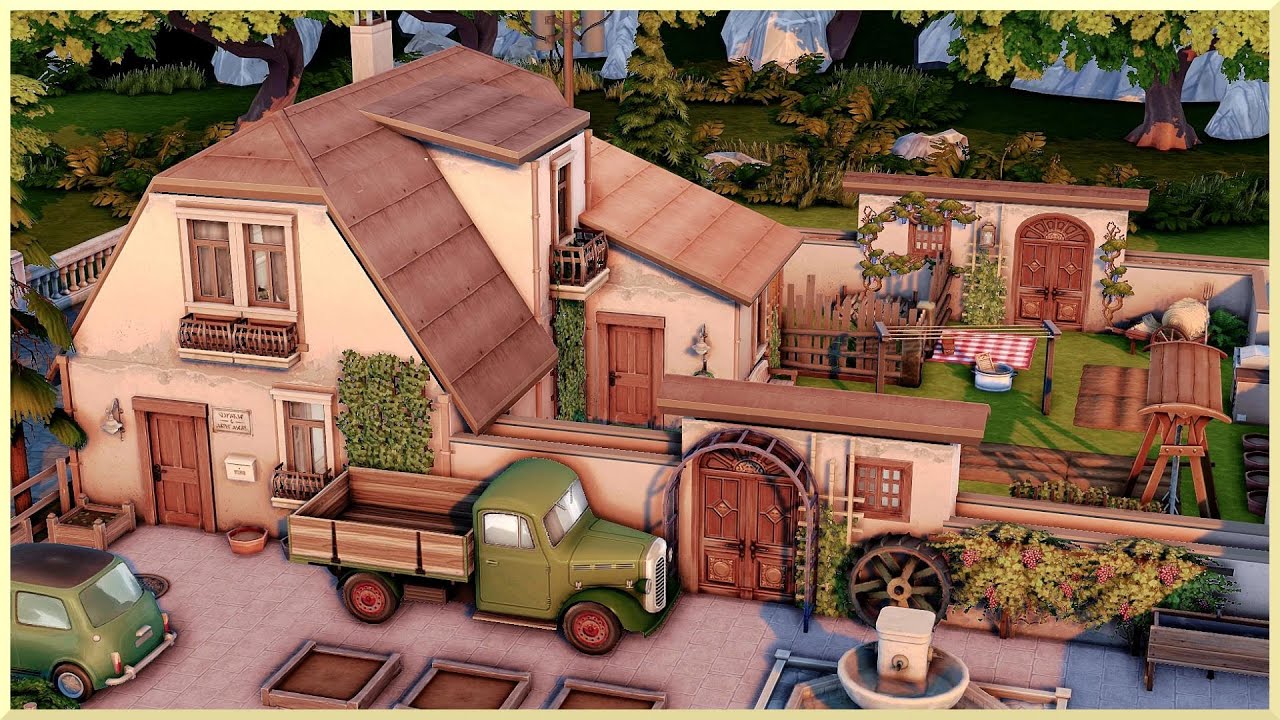 Grandparents Farm House 💚 The Sims 4 - Speed Build