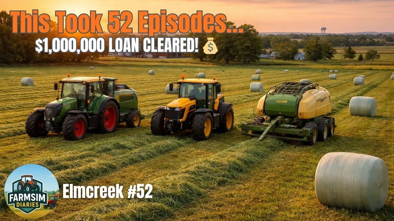 $1,000,000 LOAN CLEARED! 💰Finally DEBT FREE! | FS22 : Elmcreek Start From Scratch Part-52