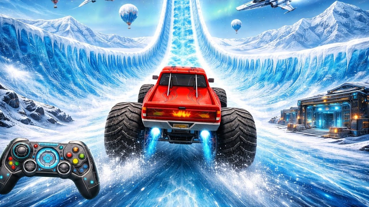 INSANE Monster Truck Crashes  Extreme Game Stunts