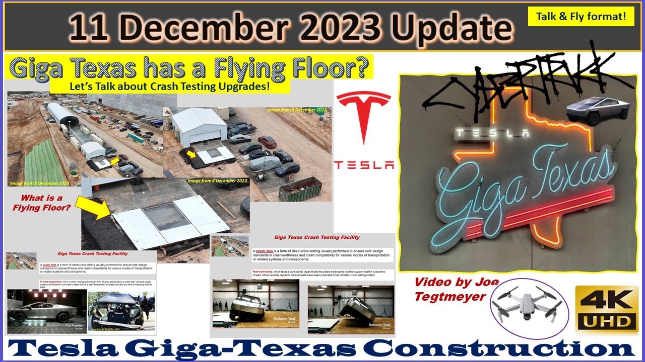 Big Casting News, Flying Floors & Extension Grows Larger! 11 Dec 2023 Giga Texas Update (09:15AM)