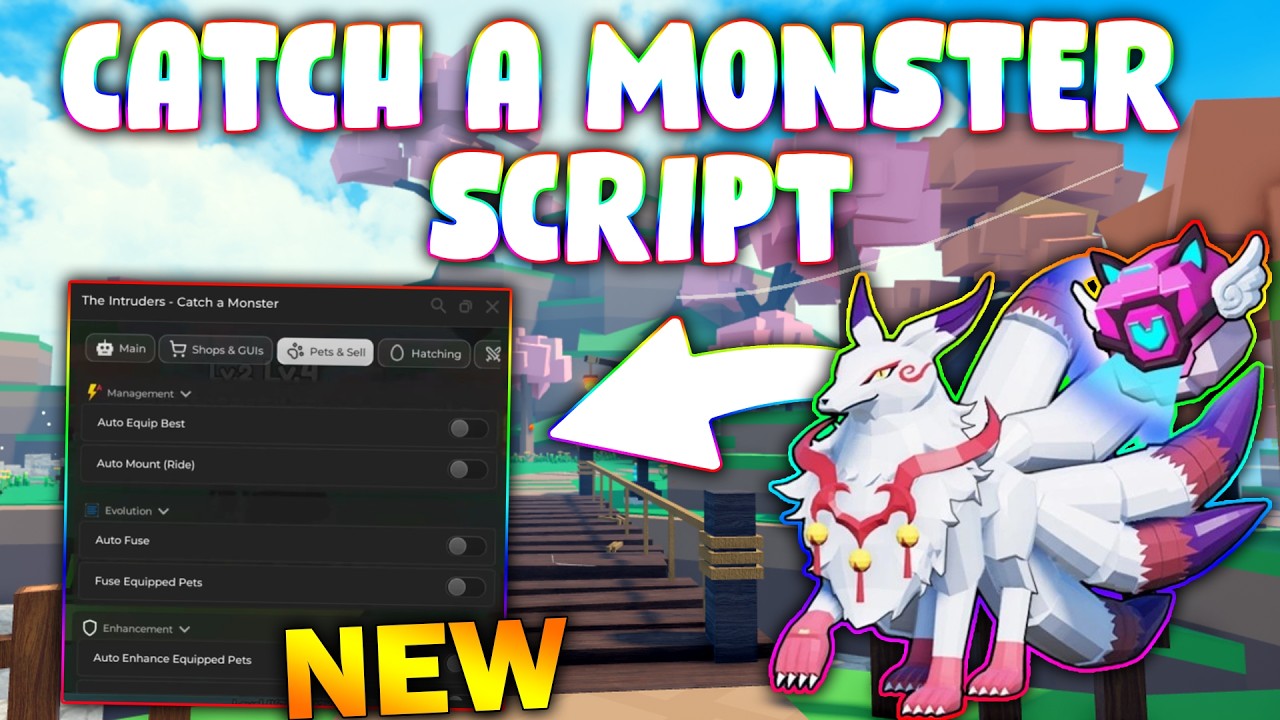*NEW* Catch a Monster Script (PASTEBIN 2026) (AUTO ATTACK , AUTO HEAL PETS , GO TO BEACH  )