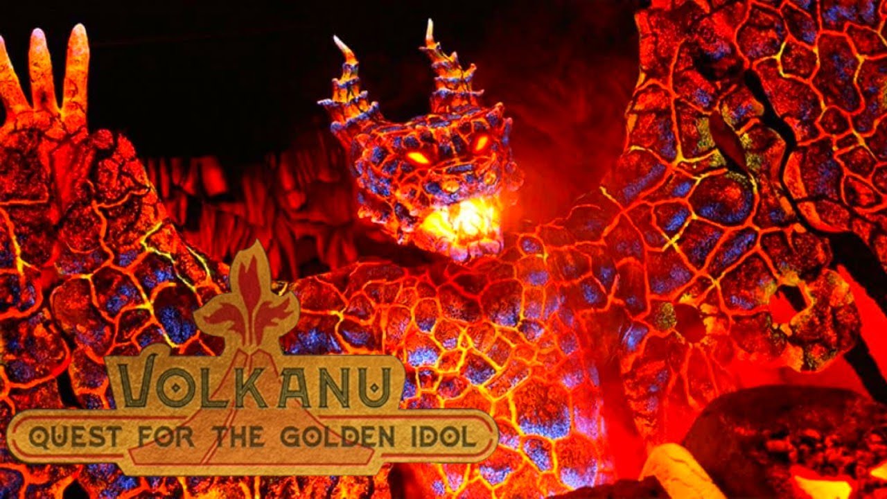 Volkanu: Quest For The Golden Idol On Ride POV - Lost Island Theme Park