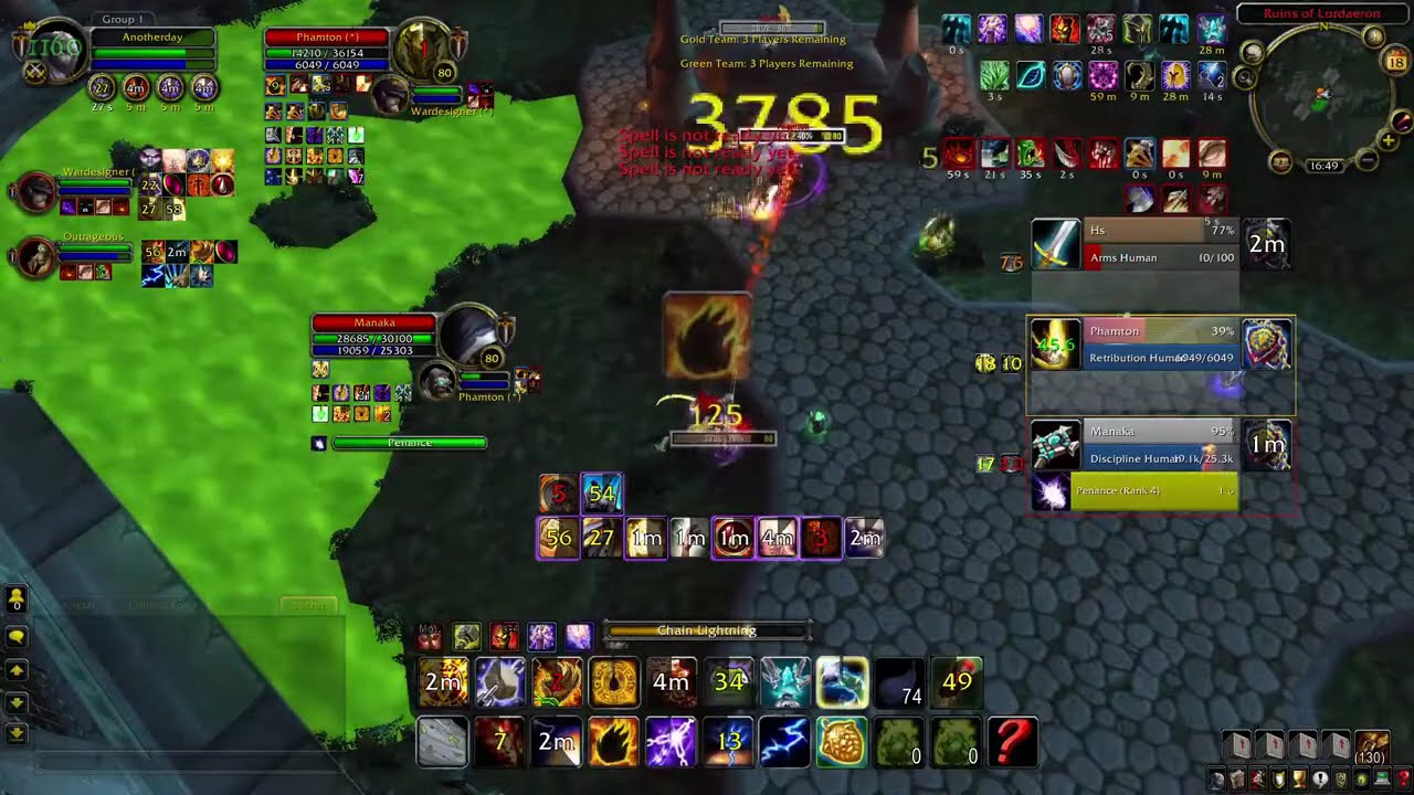 Elemental Shaman 3.3.5 WOTLK 3v3 Arenas Blackrock 1500 mmr
