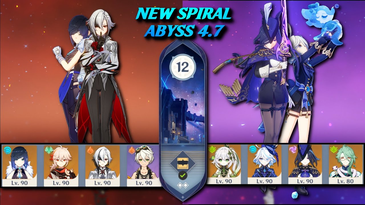 NEW SPIRAL ABYSS 4.7 || C0 CLORINDE - C0 ARLECCHINO || NO RETRY || Genshin Impact 4.7