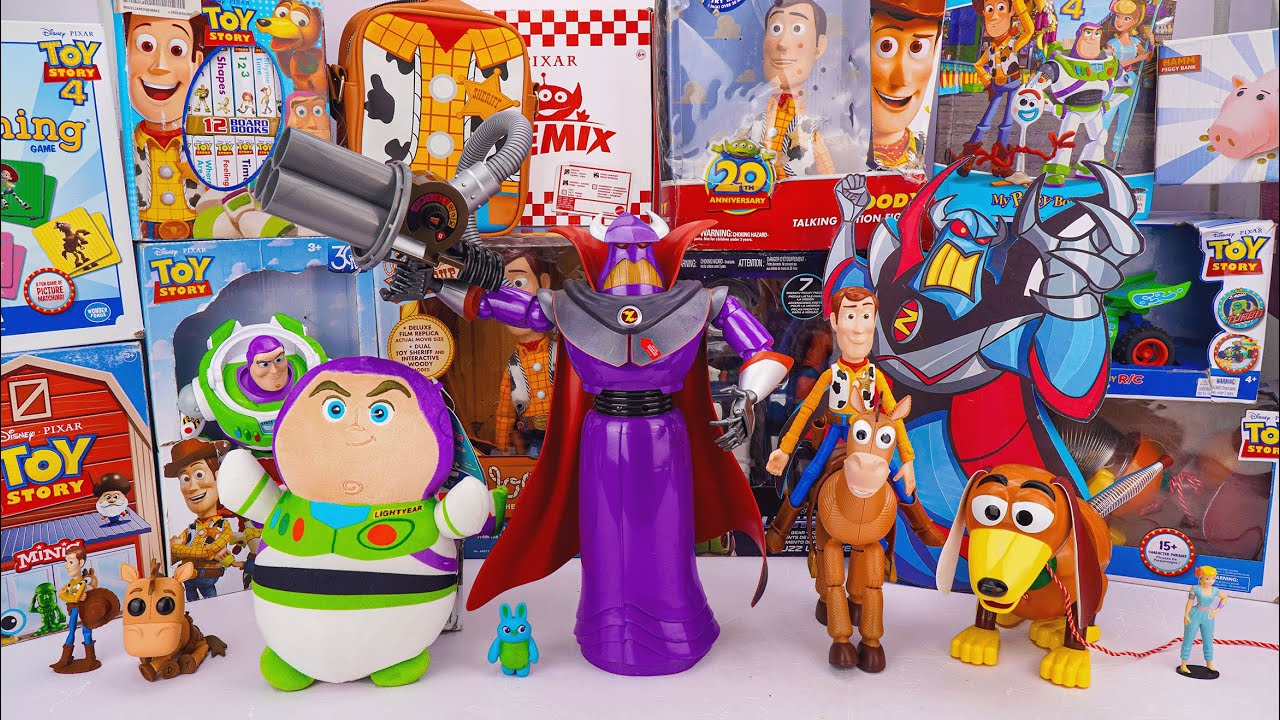 Unboxing Disney Pixar Toy Story toy collection ASMR | Buzz Lightyear & Zurg Woody & Slinky Dog
