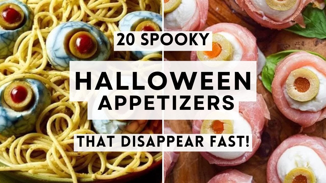 20 Spooky Halloween Appetizers That Disappear Fast  #halloweenfoodideas #sharpaspirant