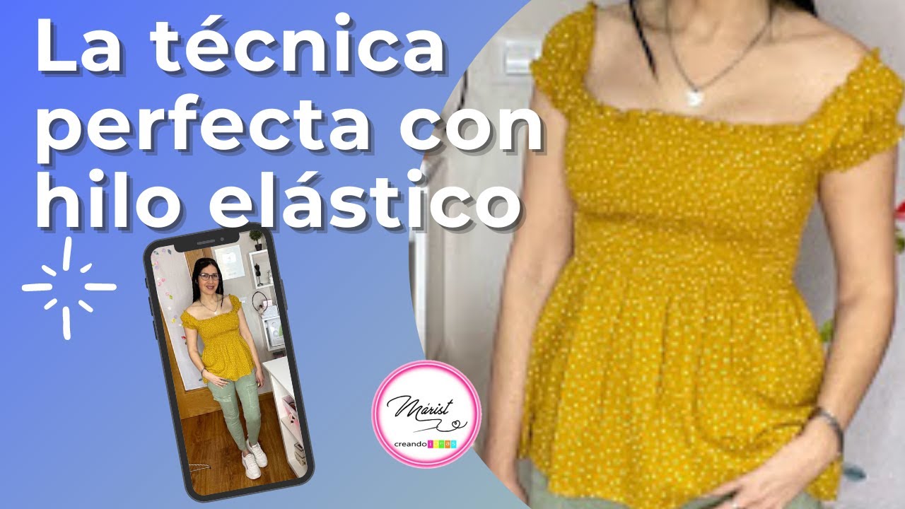 #45 EL SECRETO PARA COSER CON ÉXITO FRUNCES CON HILO ELÁSTICO! MIRA QUE FÁCIL! 😃🧵