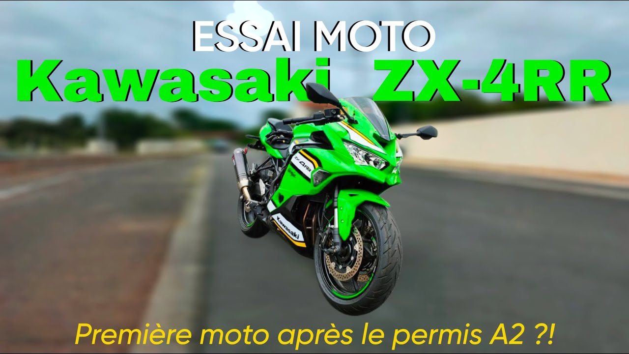 Kawasaki ZX-4RR 2025 : ESSAI et RESSENTI de ma première moto en FULL (80 ch) 🏍️