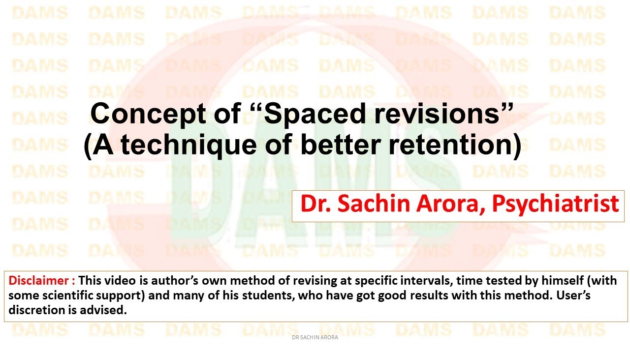 Spaced revisions : A technique to enhance 