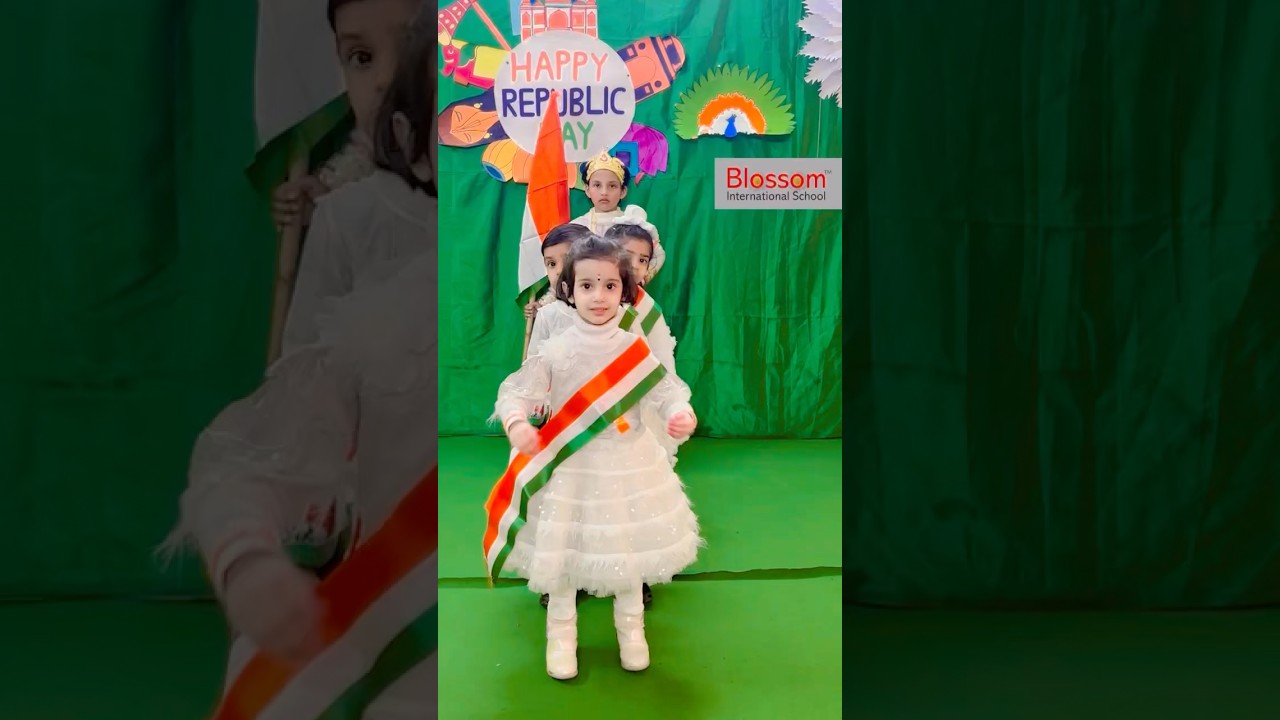 Republic Day celebration in school #shorts #shortsfeed #school #preschool #republicday