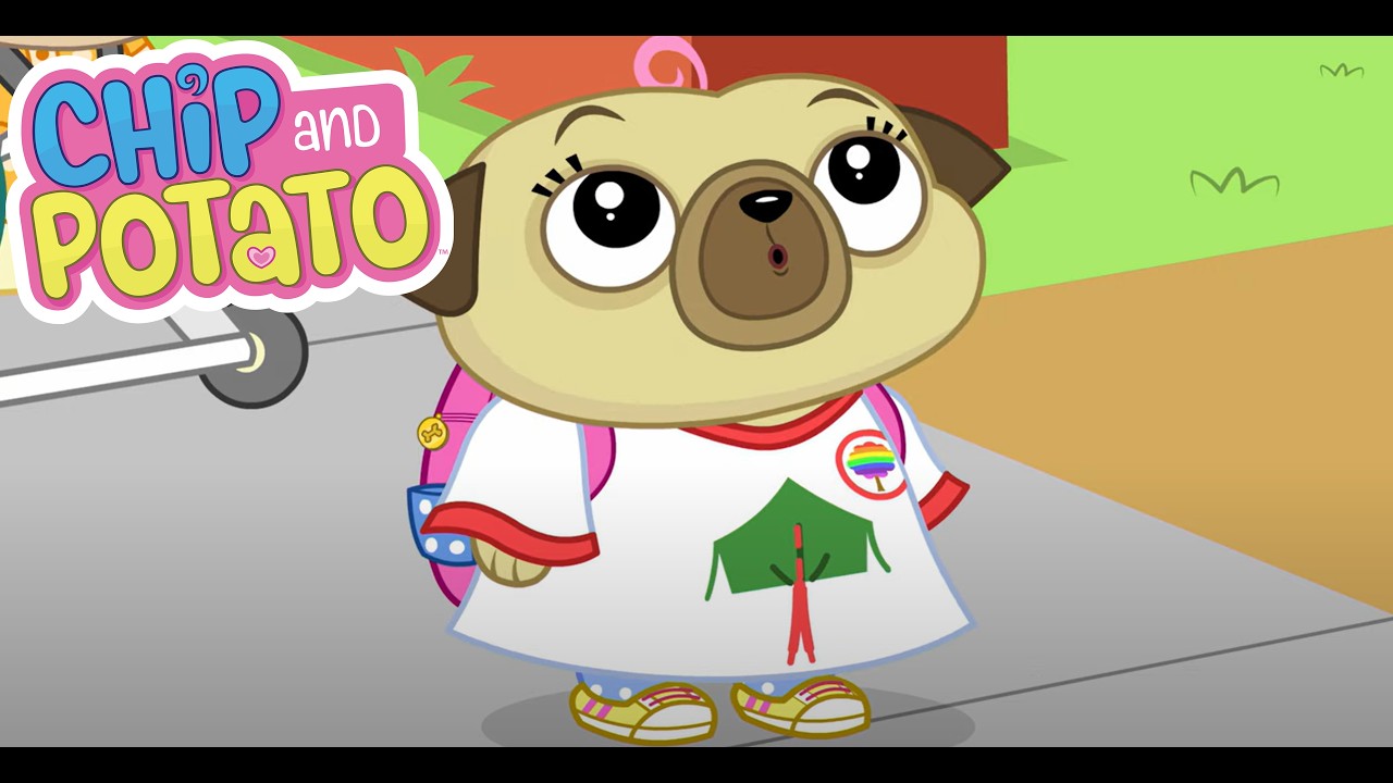 Chip se perde // Chip do lava-jato | Chip and Potato Português - WildBrain | Filmes infantis