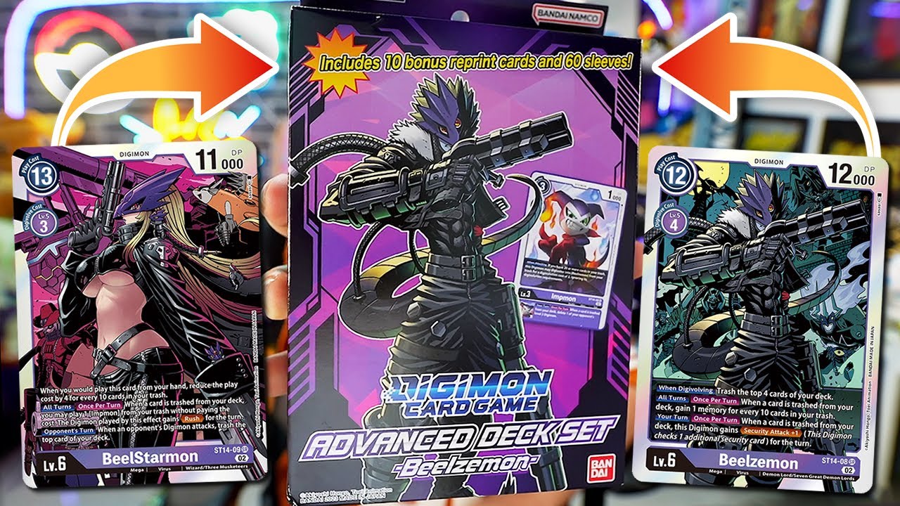 DIGIMON CARD GAME - Unboxing Beelzemon Advanced Deck Set, TUDO FOIL! - TIUSAM