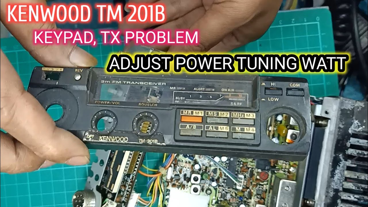kenwood tm 201B keypad tx adjust tuning power watt @WElektronik