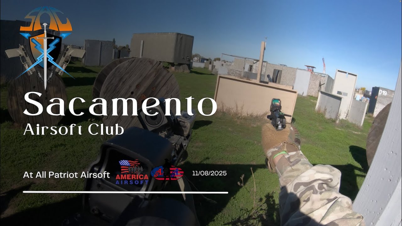 Sacramento Airsoft Club at All Patriot Airsoft || J.M. Footage - 11/08/2025